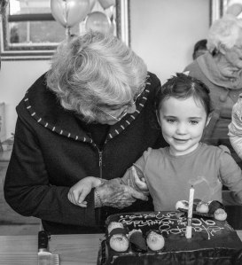 Ba and Belle with cake 1